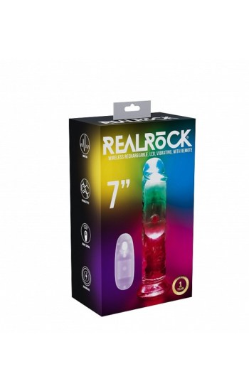 RealRock – LED – Vibrating – Regular Straight No Balls 7″ RealRock – LED – Vibrating – Regular Straight No Balls 7″
