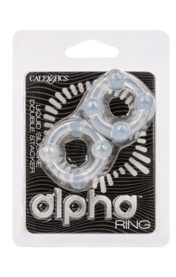 Alpha Liquid Silicone Double Stacker Rings – Clear Alpha Liquid Silicone Double Stacker Rings – Clear
