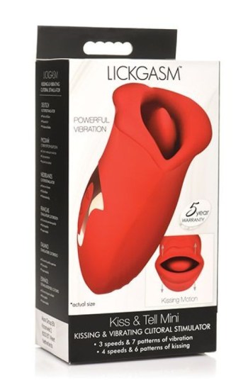 Shegasm Lickgasm Kiss + Tell Silicone Kissing & Vibrating Clitoral Stimulator – Red Shegasm Lickgasm Kiss + Tell Silicone Kissing & Vibrating Clitoral Stimulator – Red