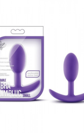 Blush Luxe Wearable Vibra Slim Plug Small Purple Blush Luxe Wearable Vibra Slim Plug Small Purple