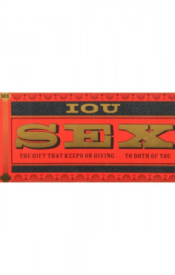 IOU SEX CHECKS COUPON BOOK IOU SEX CHECKS COUPON BOOK