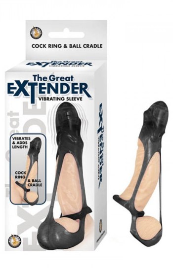 The Great Extender Vibrating Sleeve Black The Great Extender Vibrating Sleeve Black