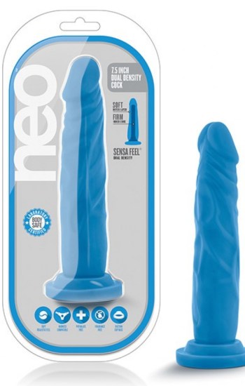 Blush Neo Dual Density 7.5″ Cock Neon Blue Blush Neo Dual Density 7.5″ Cock Neon Blue