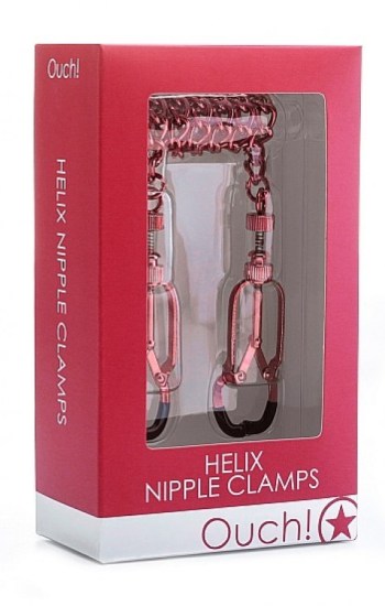 Helix Nipple Clamps Red Helix Nipple Clamps Red