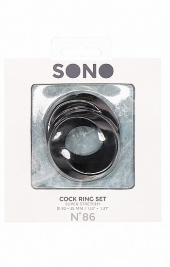 NO. 86 Cock Ring Set Black NO. 86 Cock Ring Set Black