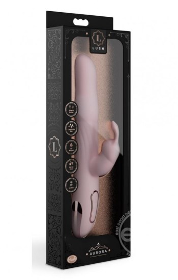 Lush Aurora Silicone Rechargeable Rabbit Vibrator Pink Lush Aurora Silicone Rechargeable Rabbit Vibrator Pink