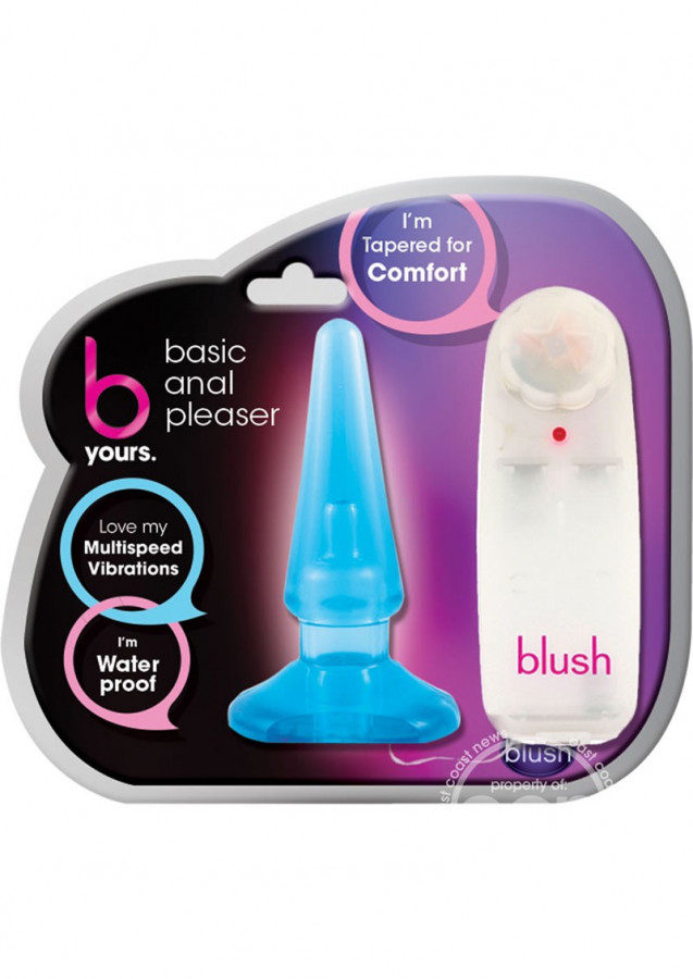 blue vibrating butt plug plusOne® vibrating plug main image 0
