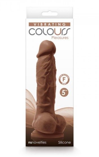 Colours Pleasures Vibrating 5″ Dildo Brown Colours Pleasures Vibrating 5″ Dildo Brown