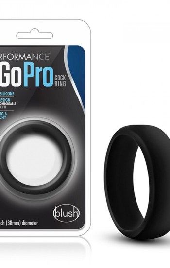 Performance Silicone Go Pro Cock Ring Black Performance Silicone Go Pro Cock Ring Black