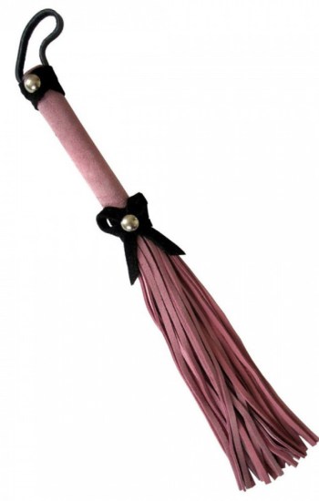 Love Knot Mini Flogger w/ Bow Pink w/Black Bow Love Knot Mini Flogger w/ Bow Pink w/Black Bow