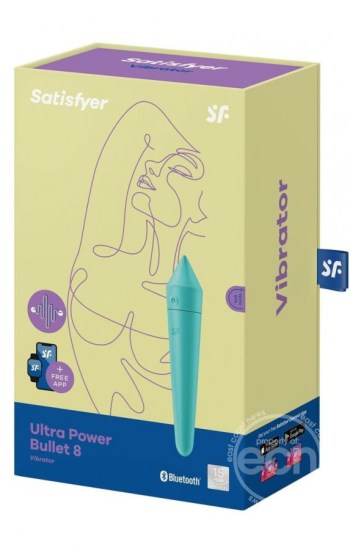 Satisfyer Ultra Power Bullet 8 Rechargeable Silicone Bullet Vibrator Teal Satisfyer Ultra Power Bullet 8 Rechargeable Silicone Bullet Vibrator Teal