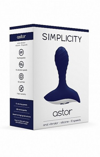 ASTOR Anal vibrator Blue ASTOR Anal vibrator Blue