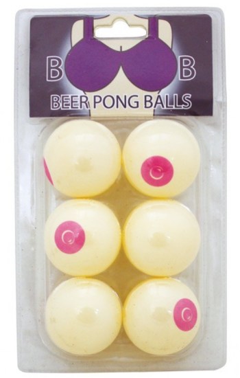Boob Beer Pong Balls Pack of 6 Boob Beer Pong Balls Pack of 6