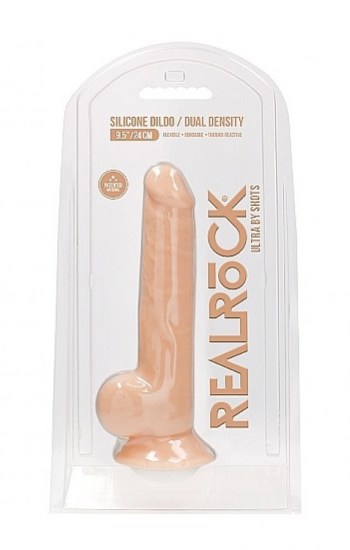 Silicone Dildo With Balls 24cm Silicone Dildo With Balls 24cm