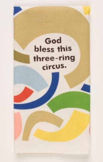 Three Ring Circus Dish Towel Three Ring Circus Dish Towel