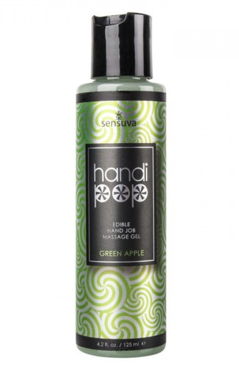 Handipop Edible Handjob Massage Gel Green Apple 4.2oz Handipop Edible Handjob Massage Gel Green Apple 4.2oz