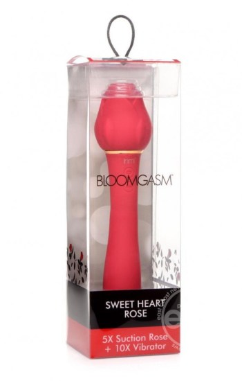 Inmi Bloomgasm Suction Rose Vibrator Red Inmi Bloomgasm Suction Rose Vibrator Red