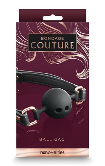 Bondage Couture Ball Gag – Black Bondage Couture Ball Gag – Black