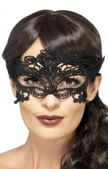 Embroidered Lace Filigree Heart Eyemask Embroidered Lace Filigree Heart Eyemask