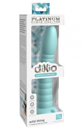 Dillio Platinum Wild Thing Silicone Dildo 7in – Teal Dillio Platinum Wild Thing Silicone Dildo 7in – Teal
