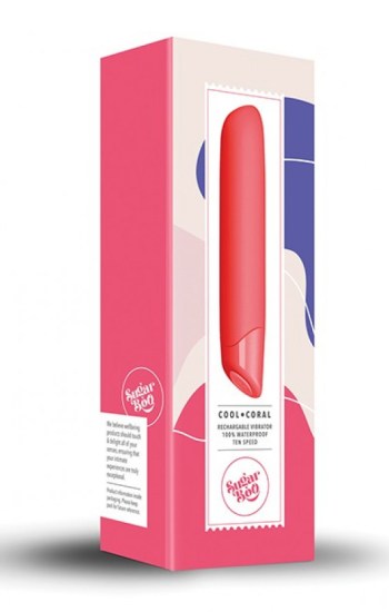 SugarBoo Cool Coral Rechargeable Vibrator – Coral SugarBoo Cool Coral Rechargeable Vibrator – Coral