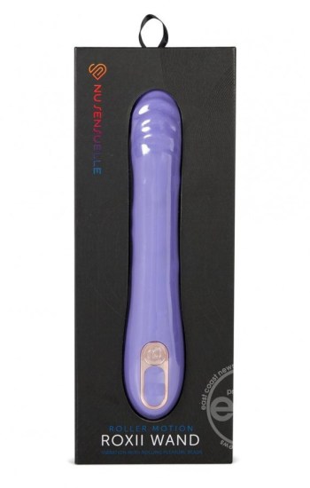 Nu Sensuelle Roxii Rechargeable Silicone Wand with Roller Motion – Ultra Violet Nu Sensuelle Roxii Rechargeable Silicone Wand with Roller Motion – Ultra Violet