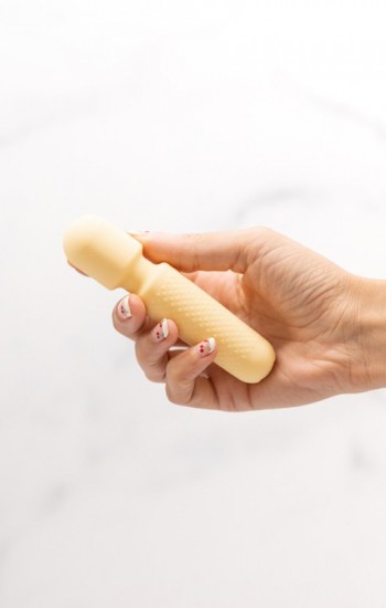 Emojibator Tiny Wand Vibrator – Cream Emojibator Tiny Wand Vibrator – Cream