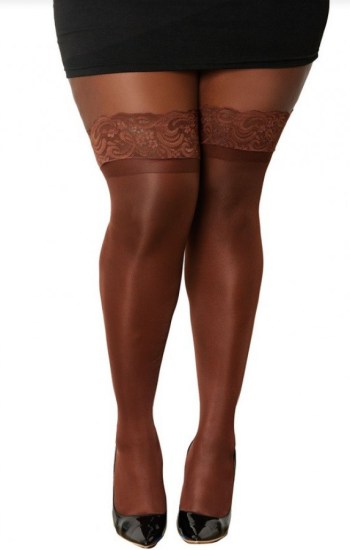 Lace Top Thigh High Espresso Lace Top Thigh High Espresso