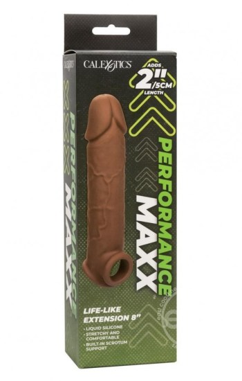 Performance Maxx Life-Like Extension 8in – Chocolate Performance Maxx Life-Like Extension 8in – Chocolate