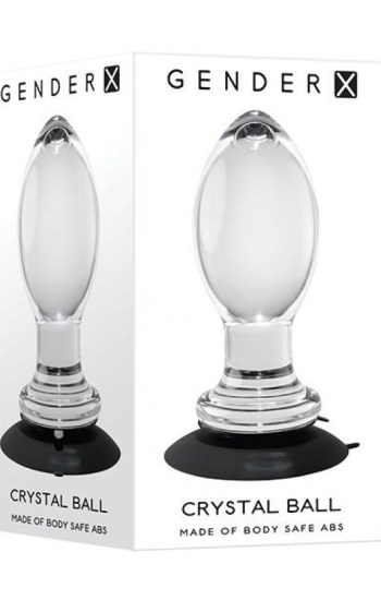 Gender X Crystal Ball Plug w/Suction Cup – Clear Gender X Crystal Ball Plug w/Suction Cup – Clear