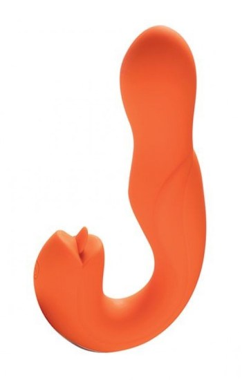 Joi Rotating Head G-Spot Vibrator & Clit Licker – Orange Joi Rotating Head G-Spot Vibrator & Clit Licker – Orange