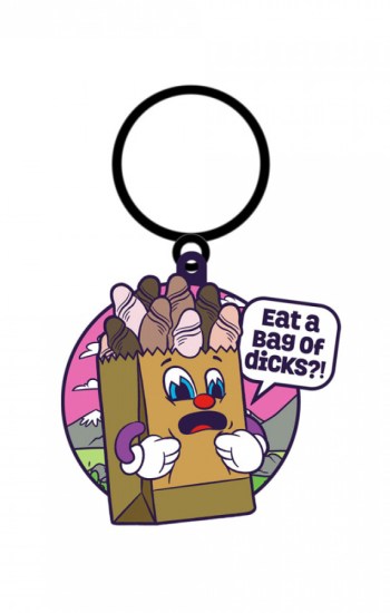 Wood Rocket Fuck Buddies Bag of Dicks Keychain Wood Rocket Fuck Buddies Bag of Dicks Keychain