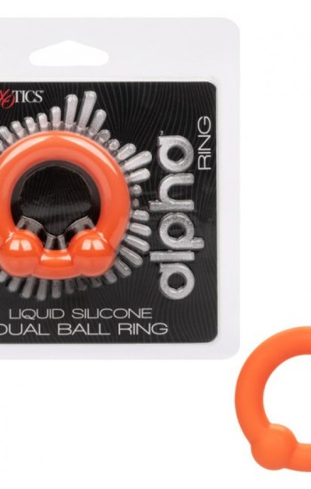 Alpha Liquid Silicone Dual Ball Ring Alpha Liquid Silicone Dual Ball Ring