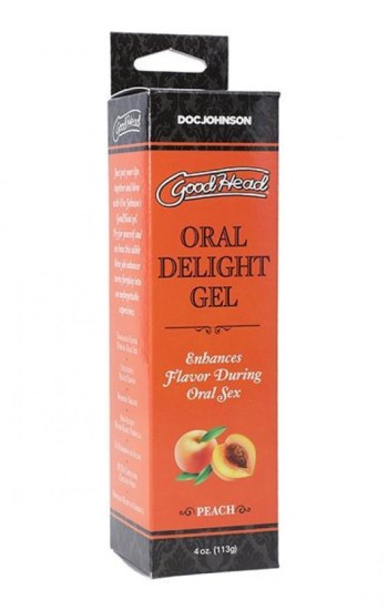 GoodHead Oral Delight Gel – 4 oz Peach GoodHead Oral Delight Gel – 4 oz Peach