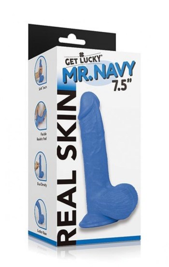 Get Lucky Mr. Navy 7.5″ Dual Layer Dong Get Lucky Mr. Navy 7.5″ Dual Layer Dong