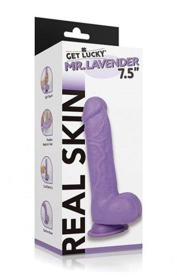 Get Lucky Mr. Lavender 7.5″ Dual Layer Dong Get Lucky Mr. Lavender 7.5″ Dual Layer Dong