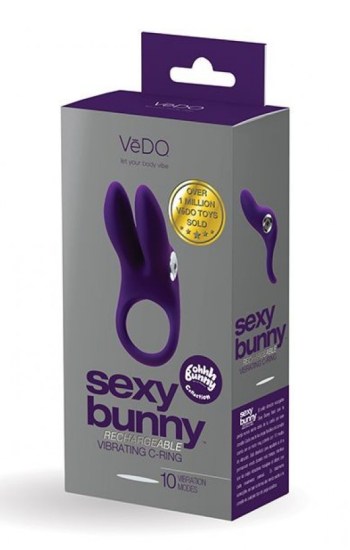 VeDO Sexy Bunny Rechargeable Ring – Deep Purple VeDO Sexy Bunny Rechargeable Ring – Deep Purple