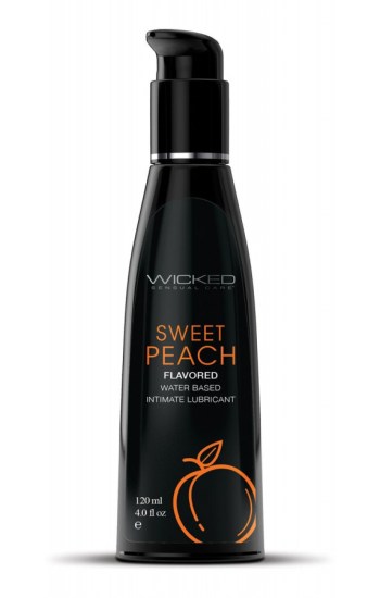 Wicked Sensual Care Waterbased Lubricant – 4 oz Sweet Peach Wicked Sensual Care Waterbased Lubricant – 4 oz Sweet Peach