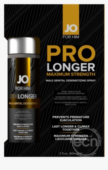 JO For Him Pro Longer Maximum Strength Desensitizing Spray 2oz JO For Him Pro Longer Maximum Strength Desensitizing Spray 2oz