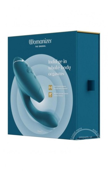 Womanizer Duo 2 Silicone Rechargeable Clitoral and G-Spot Stimulator – Petrol Womanizer Duo 2 Silicone Rechargeable Clitoral and G-Spot Stimulator – Petrol