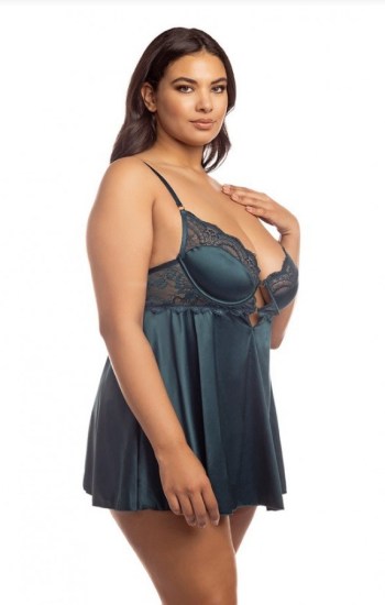 Satin and Lace Babydoll Satin and Lace Babydoll