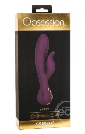 Obsession Desire Rechargeable Silicone Rabbit Vibrator – Purple Obsession Desire Rechargeable Silicone Rabbit Vibrator – Purple