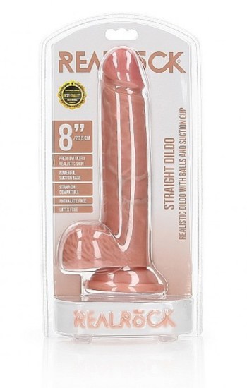 8 ” Cock With Balls – Regular Straight – Vanilla 8 ” Cock With Balls – Regular Straight – Vanilla