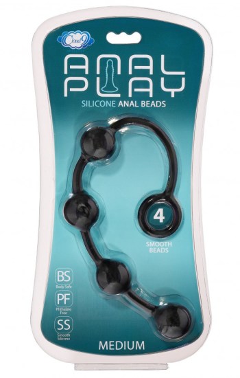 Silicone Anal Bead Medium Black Silicone Anal Bead Medium Black