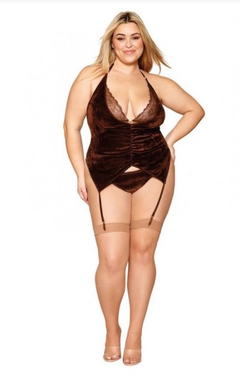 Short Velvet Garterslip Short Velvet Garterslip