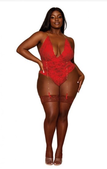 Gartered Lace Teddy Gartered Lace Teddy