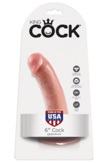 Dong King Cock 6in Beige Dong King Cock 6in Beige