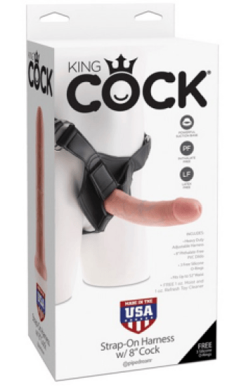 Strap King Cock Harness W/8in Strap King Cock Harness W/8in