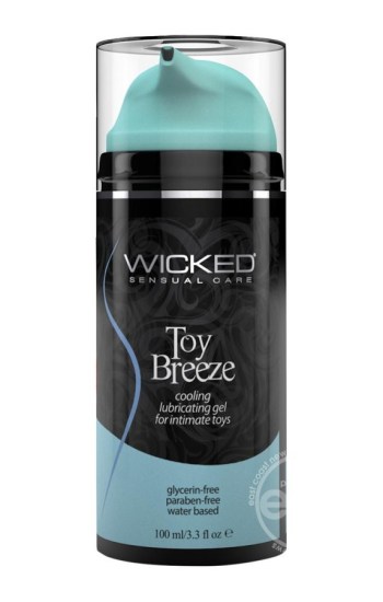 Wicked Toy Breeze Cooling Water Based Gel Lubricant 3.3oz Wicked Toy Breeze Cooling Water Based Gel Lubricant 3.3oz