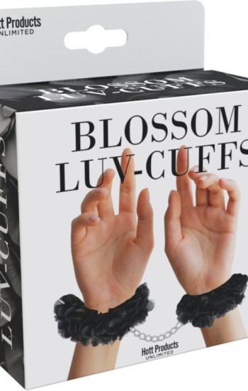 Blossom Luv Cuffs Flower Cuffs Black Blossom Luv Cuffs Flower Cuffs Black